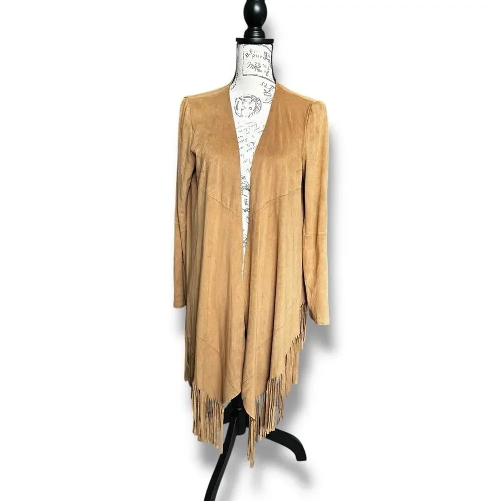 Zara Tan Fringe Jacket - Picture 2 of 5